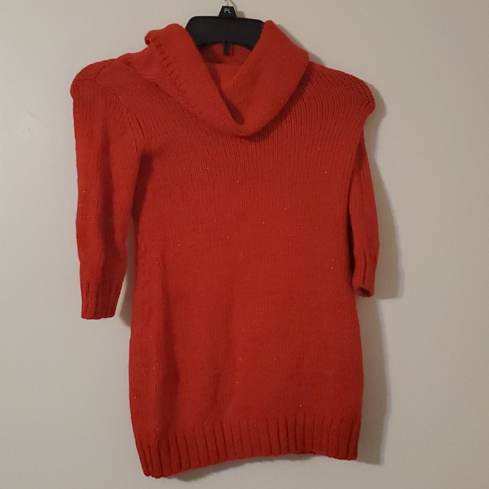 Red Turtleneck Sweater